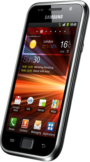 Samsung Galaxy S Plus, metallic black (Vodafone Edition) + Monster Beats Solo, wei (HTC ControlTalk) -