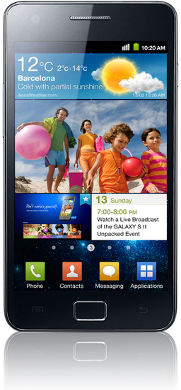 Samsung Galaxy S2 16GB, schwarz NB