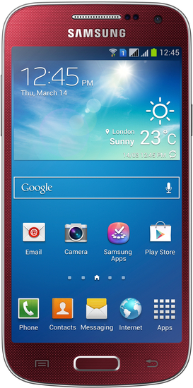 Samsung Galaxy S4 mini, rot
