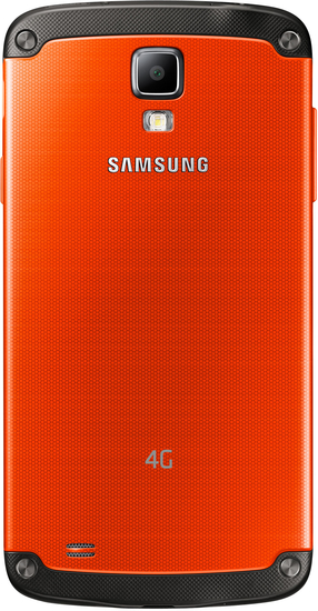 Samsung Galaxy S4 Active, orange (Telekom) + Jabra Stereo Headset REVO, schwarz -