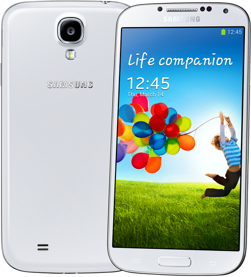Samsung Galaxy S4 LTE+ 16GB, wei (Telekom) + Jabra Stereo Headset REVO -