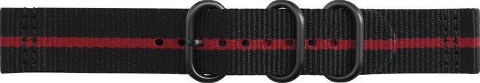 Samsung Premium Nato Armband Strap Studio, 20mm Gear Sport/Galaxy, black-red