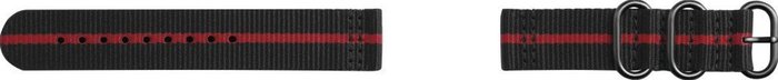 Samsung Premium Nato Armband Strap Studio, 20mm Gear Sport/Galaxy, black-red -