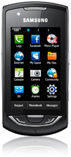 Samsung S5620 Monte mit Vodafone Branding - Benutzeroberflche mit Widgets