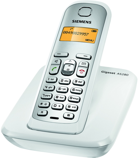Gigaset AS280 weiß-silber bei telefon.de kaufen. Versandkostenfrei ab 40  Euro!