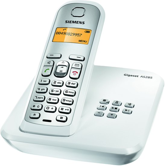 Gigaset AS285 weiß-silber bei telefon.de kaufen. Versandkostenfrei ab 40  Euro!