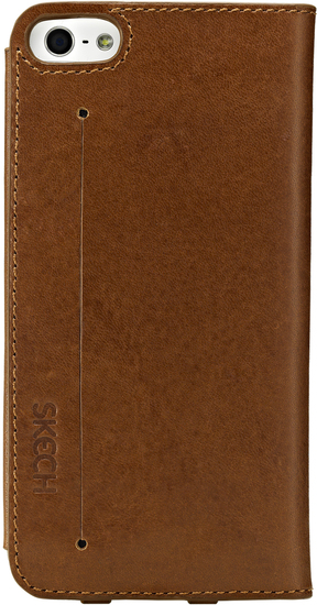 Skech Lisso Book leather fr iPhone 5, tan -