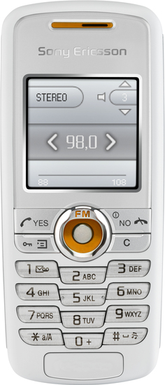 Sony Ericsson J230i Cosmo White - Frontansicht