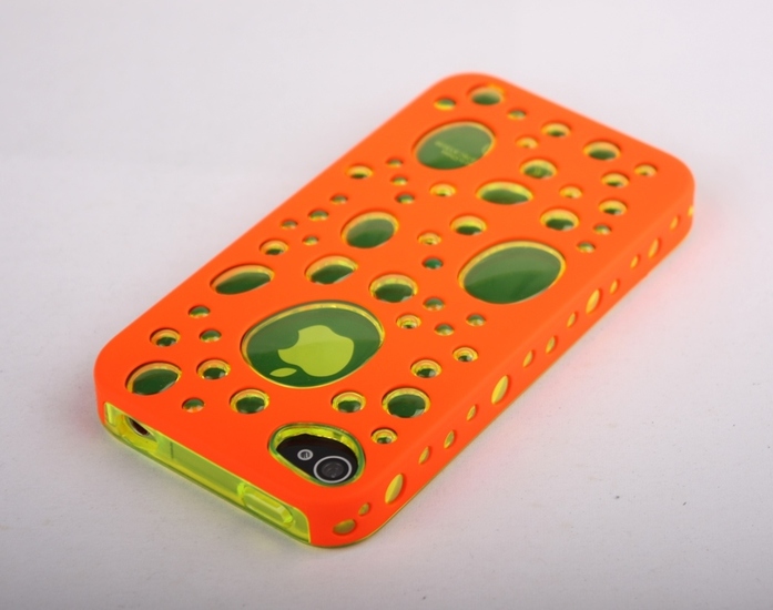 Twins Bubble Bath fr iPhone 4 / 4S, orange-gelb -