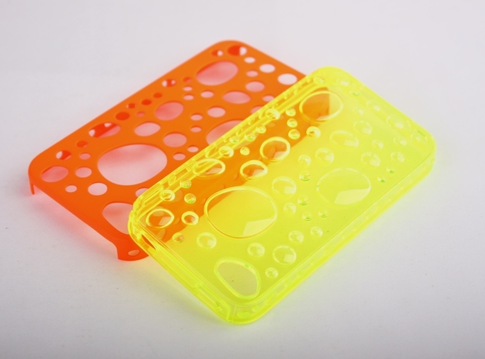 Twins Bubble Bath fr iPhone 4 / 4S, orange-gelb -