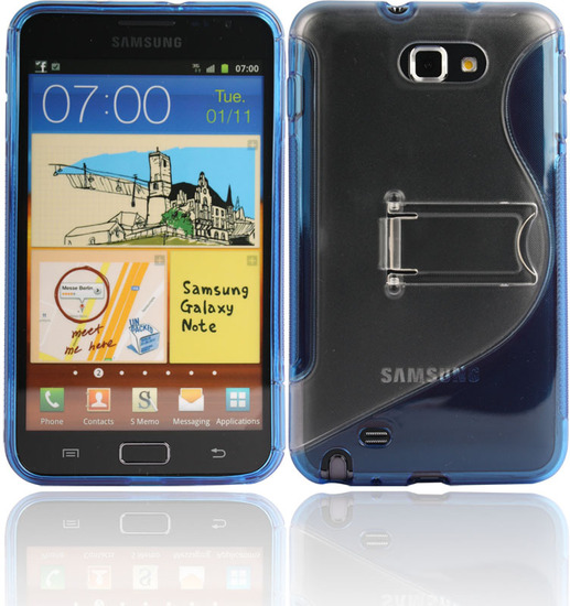 Twins Convenience fr Samsung Galaxy Note, blau