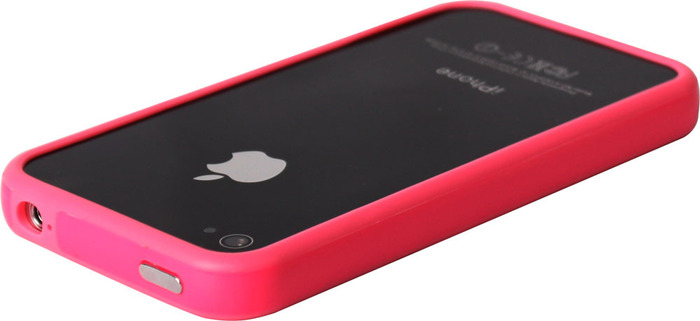 Twins Flashy Bumper fr iPhone 4, pink -