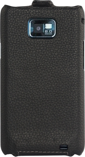 Twins Flip 2.0 fr Samsung i9100 Galaxy S2, schwarz - Rckseite