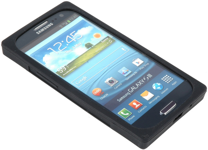 Twins MC Black fr Samsung Galaxy S3 - Silikongeschtzte Kanten