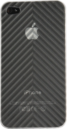 Twins Micro Arrow fr iPhone 4, wei-transparent -
