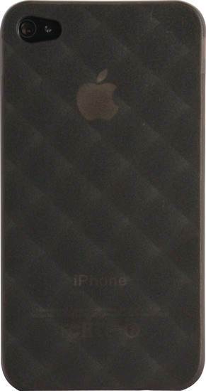 Twins Micro Diamond fr iPhone 4, schwarz-transparent -