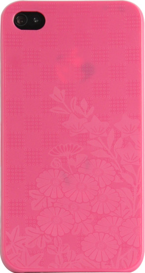 Twins Micro Flower fr iPhone 4, pink -