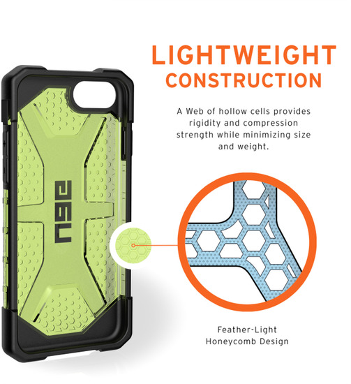 Urban Armor Gear Plasma Case, Apple iPhone SE (2020)/8/7, billie (neon grn), 112043117575 -