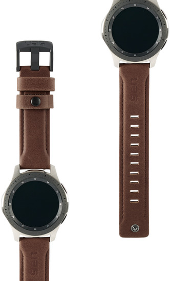 Urban Armor Gear UAG Leather Strap, Samsung Galaxy Watch 46mm, braun, 29180B114080
