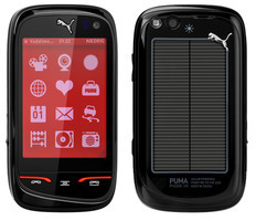 Vodafone Puma Phone - Rckseite mit Solar-Panel