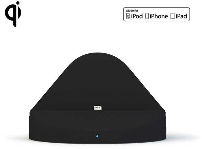 ZENS Wireless Dock Lightning Apple iPhone & iPad 3000mAh Qi schwarz