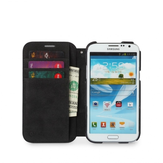 Zenus Prestige Bohemian M Diary fr Samsung Galaxy Note 2, dunkelgrau -