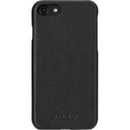 AGNA iPlate Real Leather for iPhone 7 schwarz