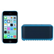 Apple iPhone 5C, 16GB, blau (Telekom) + Jabra Bluetooth Lautsprecher Solemate mini, blau