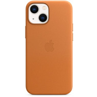 Apple Leder Case iPhone 13 mit MagSafe goldbraun