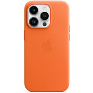 Apple Leder Case iPhone 14 Pro mit MagSafe orange