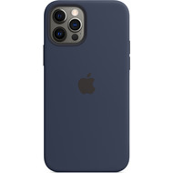 Apple Silikon Case iPhone 12/ 12 Pro mit MagSafe (dunkelmarine)