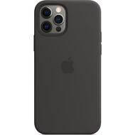 Apple Silikon Case iPhone 12/ 12 Pro mit MagSafe (schwarz)
