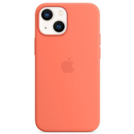 Apple Silikon Case iPhone 13 mini mit MagSafe nektarine