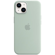 Apple Silikon Case iPhone 14 mit MagSafe agavengrün