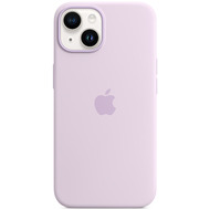 Apple Silikon Case iPhone 14 mit MagSafe flieder