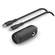 Belkin 30W USB-C Kfz-Ladegert incl. Lightning, 1m, schwarz