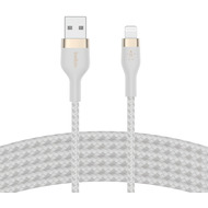Belkin PRO Flex Lightning/ USB-A Kabel, Apple zert., 3m, wei
