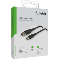 Belkin USB-C/ USB-A Kabel PVC, 2m, schwarz