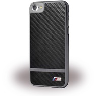 BMW Aluminium Stripe - Hardcover - Apple iPhone 7 - Schwarz