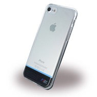 BMW Silber Streifen - SilikonCover - Apple iPhone 7 - Transparent Blau