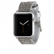 case-mate Brilliance Lederband Apple Watch 38mm Silber CM032789