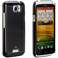 case-mate barely there Brushed Aluminium fr HTC One X, schwarz