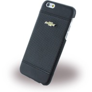 chevrolet Debossed Dots, Leder Hard Cover für Apple iPhone 6 Plus/ 6s Plus, schwarz