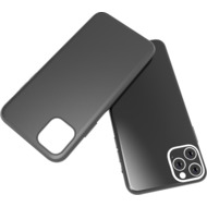 Cyoo Premium Liquid Silicon Hard Cover - iPhone 11 - Schwarz