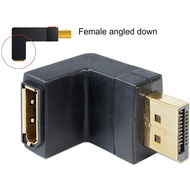 DeLock Adapter Displayport 1.1 Stecker > Displayport Buchse female angled down