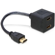 DeLock Adapter HDMI Stecker zu 2x HDMI Buchse