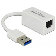 DeLock Adapter USB 3.0 Typ-A > 1 x Gigabit LAN RJ45 kompakt wei