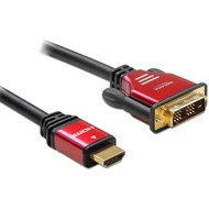 DeLock HDMI - DVI Kabel 1,8m Stecker Stecker