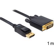 DeLock Kabel Displayport > DVI 24+1 St/ St 1m