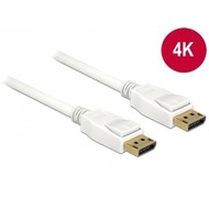 DeLock Kabel DisplayPort Stecker > DisplayPort Stecker 2 m weiß